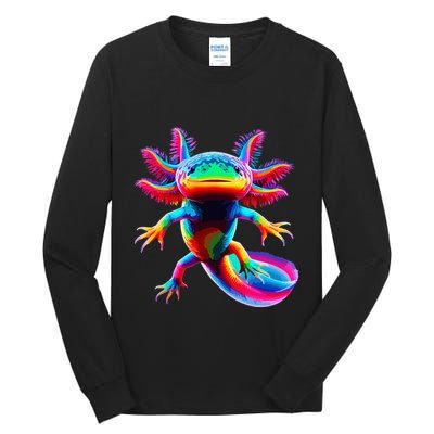 Axolotl Beautiful Pop Art Axolotl Tall Long Sleeve T-Shirt