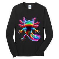 Axolotl Beautiful Pop Art Axolotl Tall Long Sleeve T-Shirt