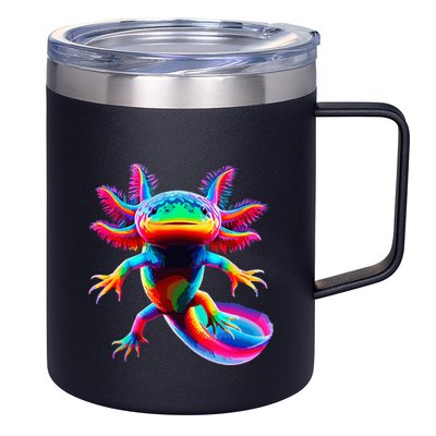 Axolotl Beautiful Pop Art Axolotl 12oz Stainless Steel Coffee Mug