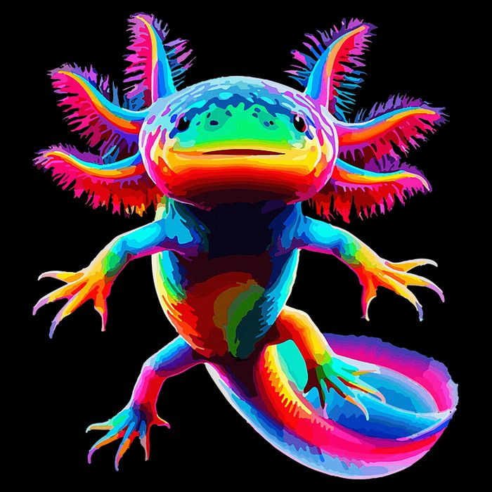 Axolotl Beautiful Pop Art Axolotl Youth Performance Sprint T-Shirt