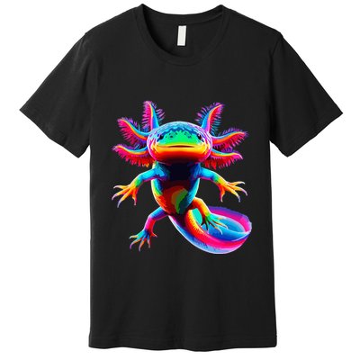 Axolotl Beautiful Pop Art Axolotl Premium T-Shirt