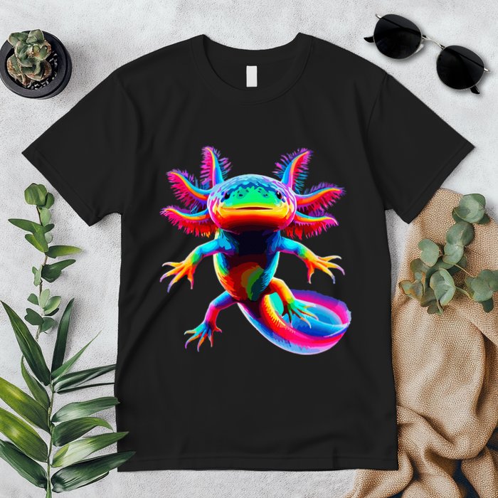 Axolotl Beautiful Pop Art Axolotl Premium T-Shirt