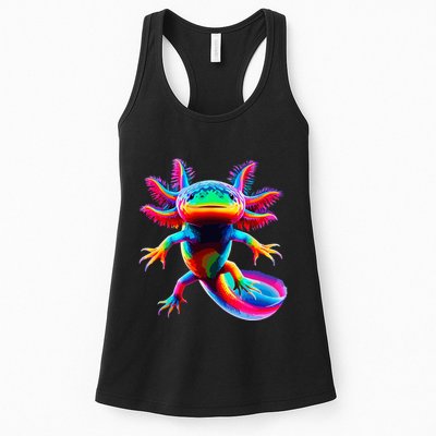 Axolotl Beautiful Pop Art Axolotl Womens Tank Top