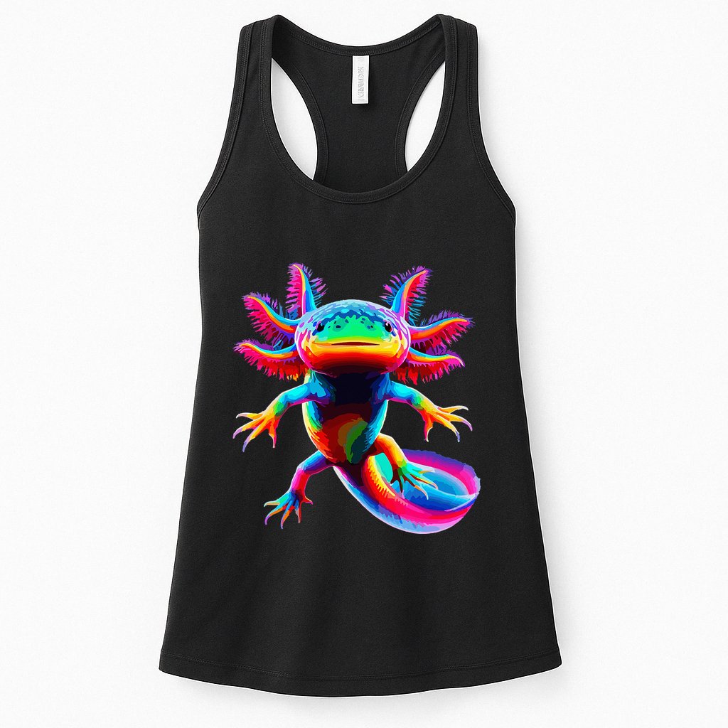 Axolotl Beautiful Pop Art Axolotl Womens Tank Top