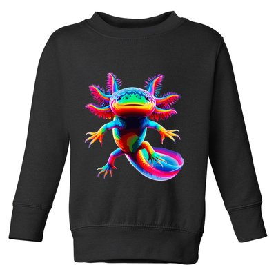 Axolotl Beautiful Pop Art Axolotl Toddler Sweatshirt