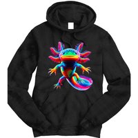 Axolotl Beautiful Pop Art Axolotl Tie Dye Hoodie