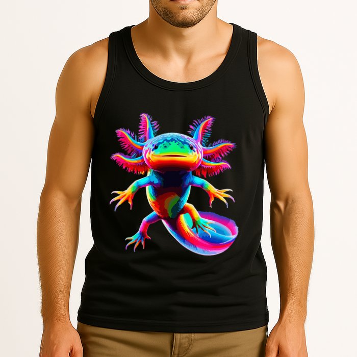 Axolotl Beautiful Pop Art Axolotl Tank Top