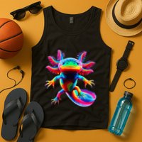 Axolotl Beautiful Pop Art Axolotl Tank Top