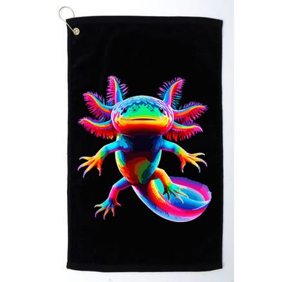 Axolotl Beautiful Pop Art Axolotl Golf Towel