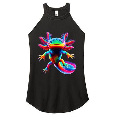 Axolotl Beautiful Pop Art Axolotl Women's Perfect Tri Rocker Tank