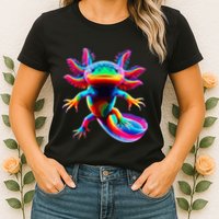Axolotl Beautiful Pop Art Axolotl Womens T-Shirt