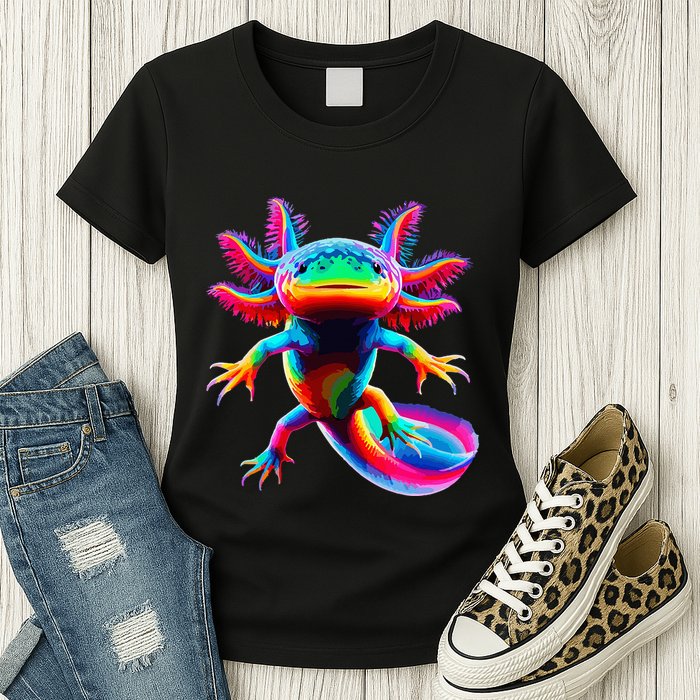 Axolotl Beautiful Pop Art Axolotl Womens T-Shirt