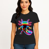 Axolotl Beautiful Pop Art Axolotl Womens T-Shirt