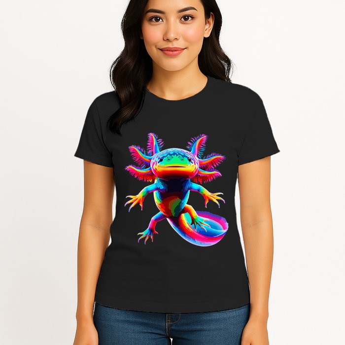 Axolotl Beautiful Pop Art Axolotl Womens T-Shirt