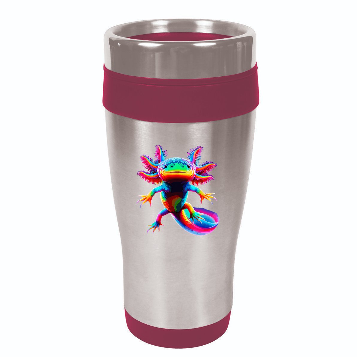 Axolotl Beautiful Pop Art Axolotl 16oz Travel Tumbler