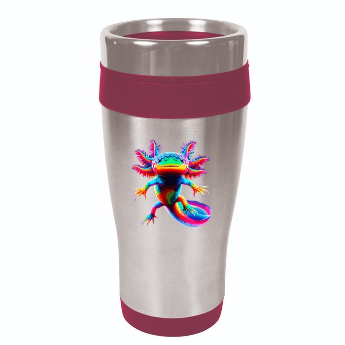 Axolotl Beautiful Pop Art Axolotl 16oz Travel Tumbler