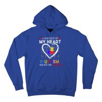 A Big Piece Of My Heart Has Autism And She's My Friend Gift Hoodie