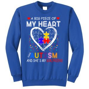 A Big Piece Of My Heart Has Autism And She's My Friend Gift Sweatshirt