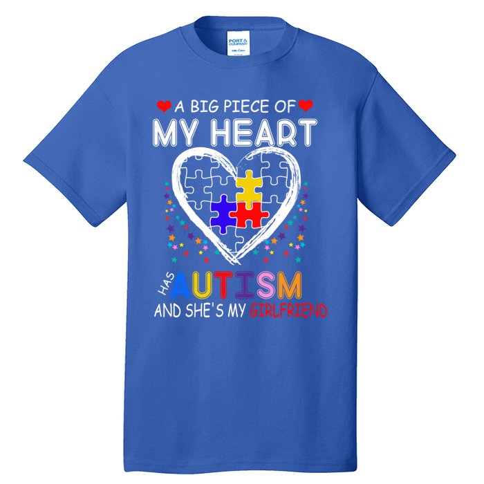 A Big Piece Of My Heart Has Autism And She's My Friend Gift Tall T-Shirt