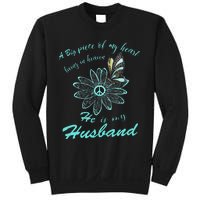 A Big Piece Of My Heart Lives In Heaven And He Is My Husband Sweatshirt