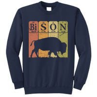 American Bison Periodic Table Elements Buffalo Retro Sweatshirt