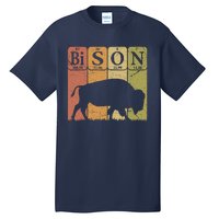 American Bison Periodic Table Elements Buffalo Retro Tall T-Shirt