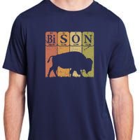 American Bison Periodic Table Elements Buffalo Retro Adult ChromaSoft Performance T-Shirt