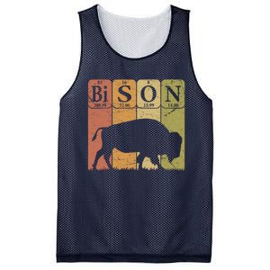 American Bison Periodic Table Elements Buffalo Retro Mesh Reversible Basketball Jersey Tank