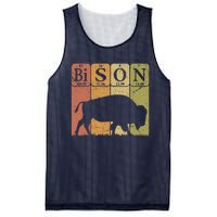 American Bison Periodic Table Elements Buffalo Retro Mesh Reversible Basketball Jersey Tank