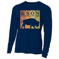 American Bison Periodic Table Elements Buffalo Retro Cooling Performance Long Sleeve Crew