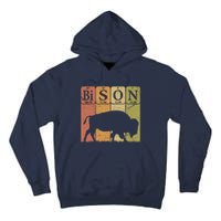 American Bison Periodic Table Elements Buffalo Retro Tall Hoodie