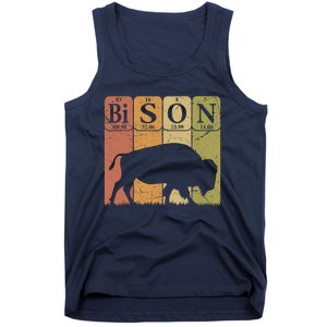 American Bison Periodic Table Elements Buffalo Retro Tank Top