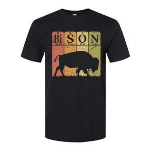 American Bison Periodic Table Elements Buffalo Retro Softstyle CVC T-Shirt