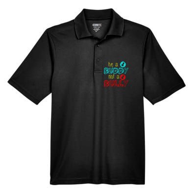 Anti Bullying Positive Message Be A Buddy Not A Bully Men's Origin Performance Pique Polo