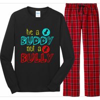 Anti Bullying Positive Message Be A Buddy Not A Bully Long Sleeve Pajama Set