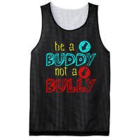 Anti Bullying Positive Message Be A Buddy Not A Bully Mesh Reversible Basketball Jersey Tank