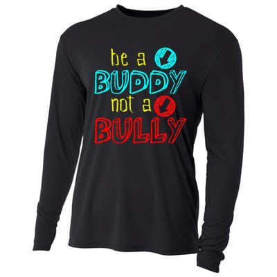 Anti Bullying Positive Message Be A Buddy Not A Bully Cooling Performance Long Sleeve Crew