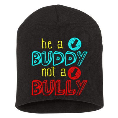 Anti Bullying Positive Message Be A Buddy Not A Bully Short Acrylic Beanie