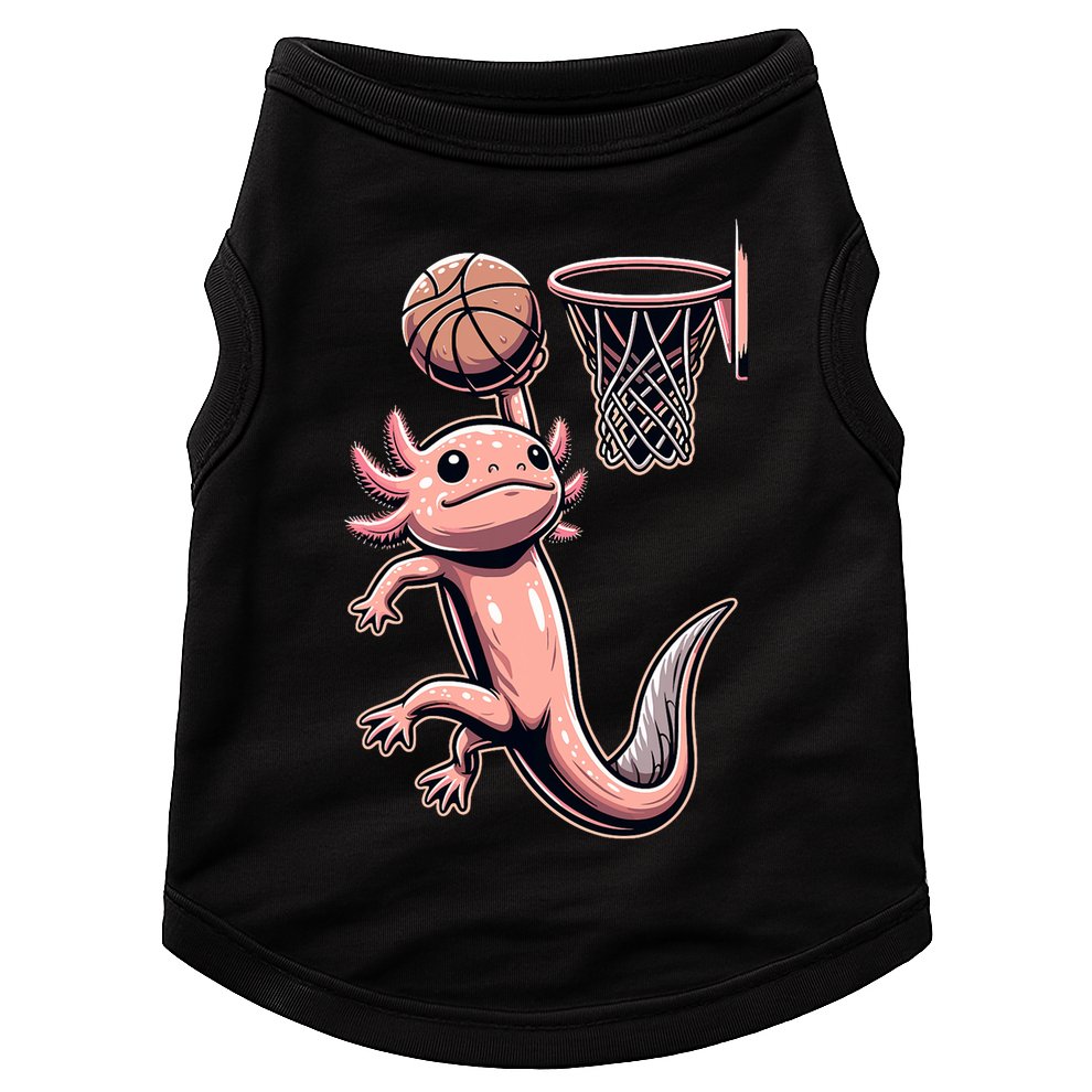 Axolotl Basketball Player Basketballer Sports Doggie Tank