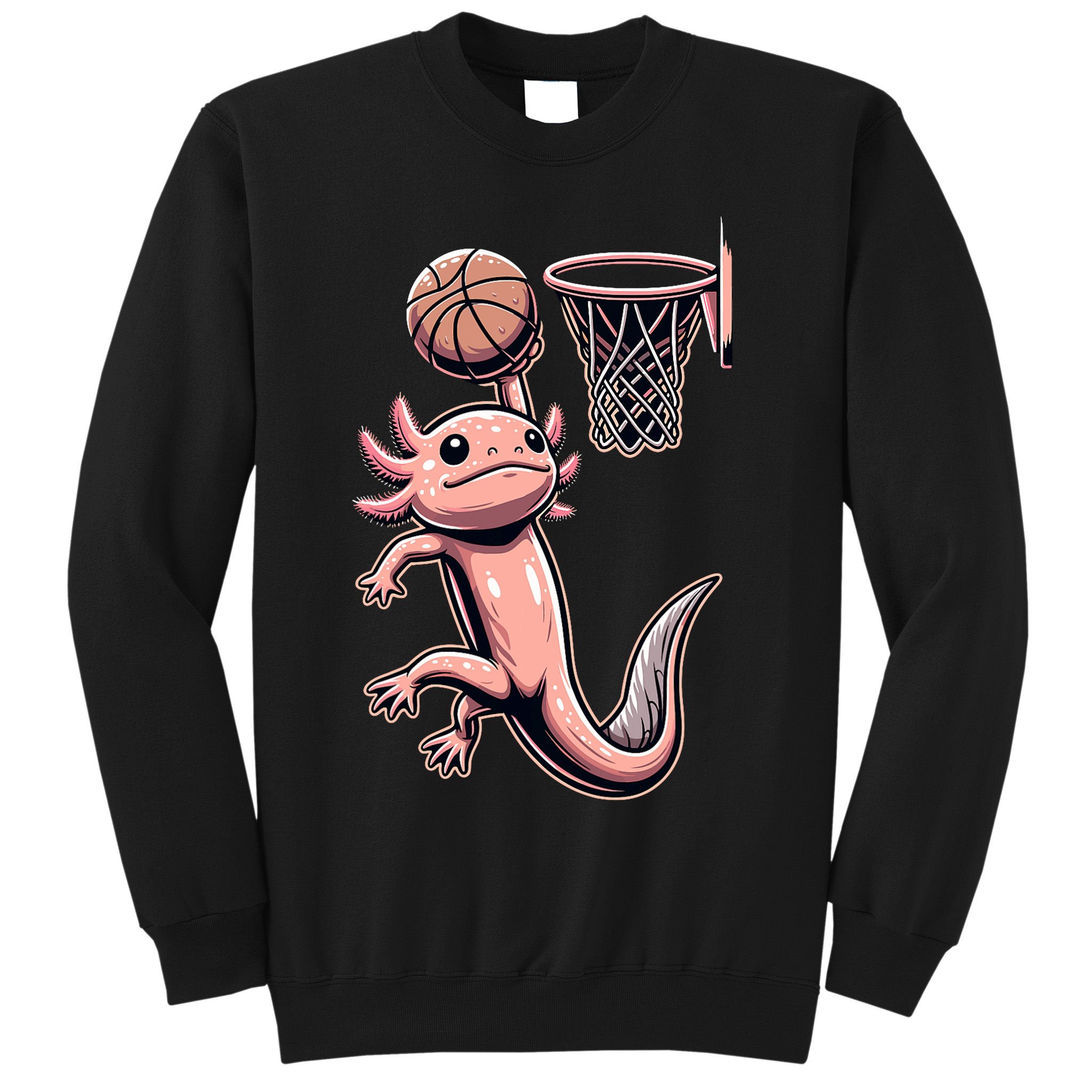 Axolotl Basketball Player Basketballer Sports Sweatshirt