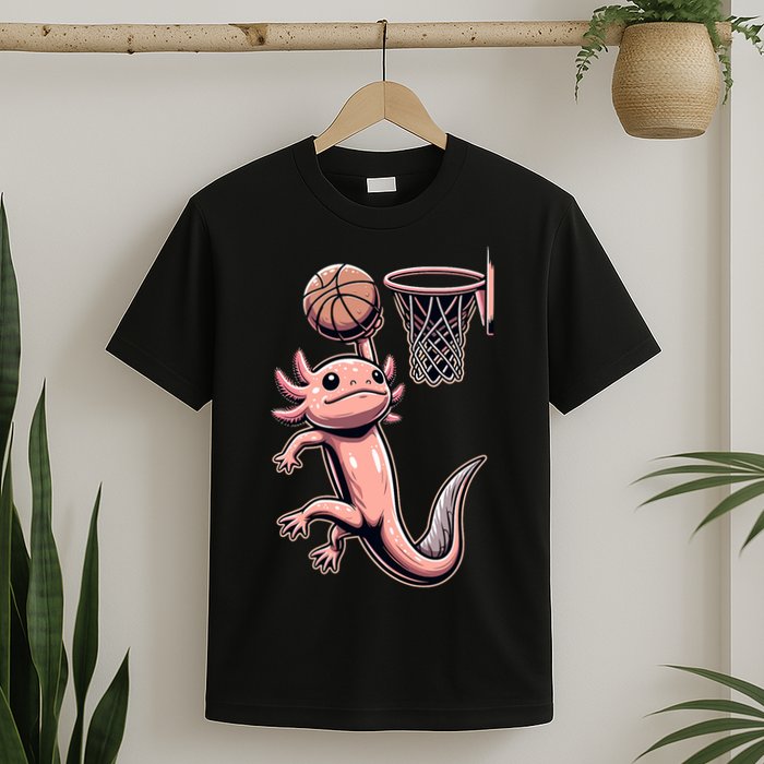 Axolotl Basketball Player Basketballer Sports T-Shirt