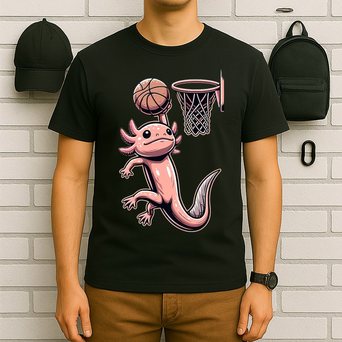 Axolotl Basketball Player Basketballer Sports T-Shirt