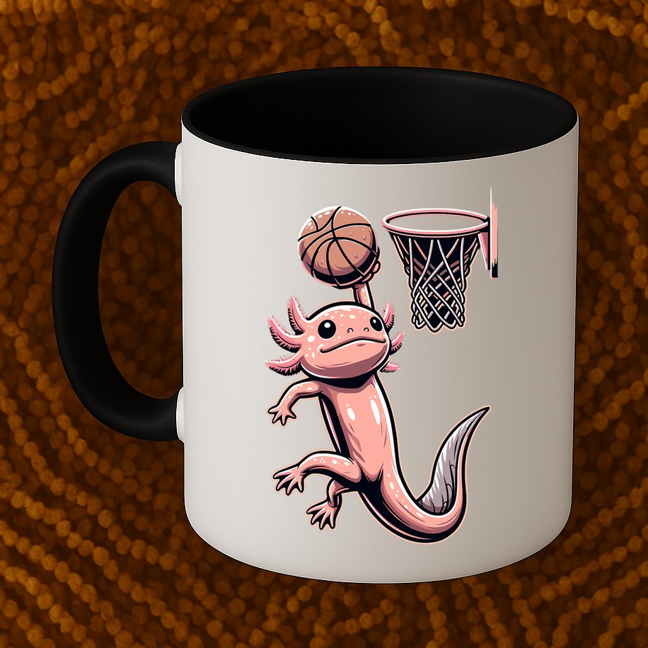 Axolotl Basketball Player Basketballer Sports Mug