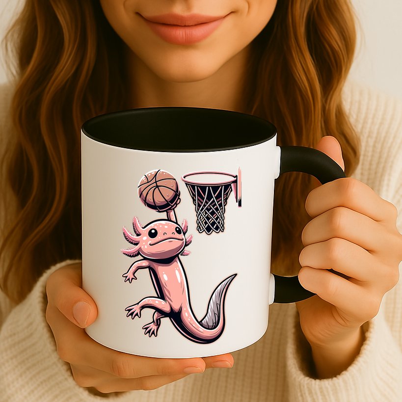 Axolotl Basketball Player Basketballer Sports Mug