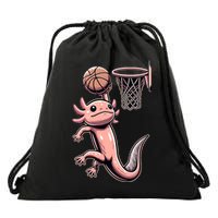 Axolotl Basketball Player Basketballer Sports Drawstring Bag