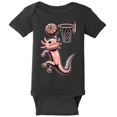 Axolotl Basketball Player Basketballer Sports Baby Bodysuit