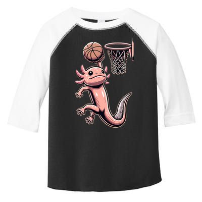 Axolotl Basketball Player Basketballer Sports Toddler Fine Jersey T-Shirt