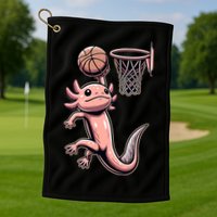 Axolotl Basketball Player Basketballer Sports Golf Towel