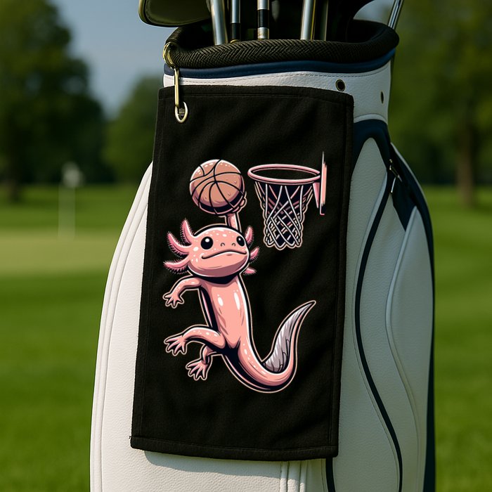 Axolotl Basketball Player Basketballer Sports Golf Towel