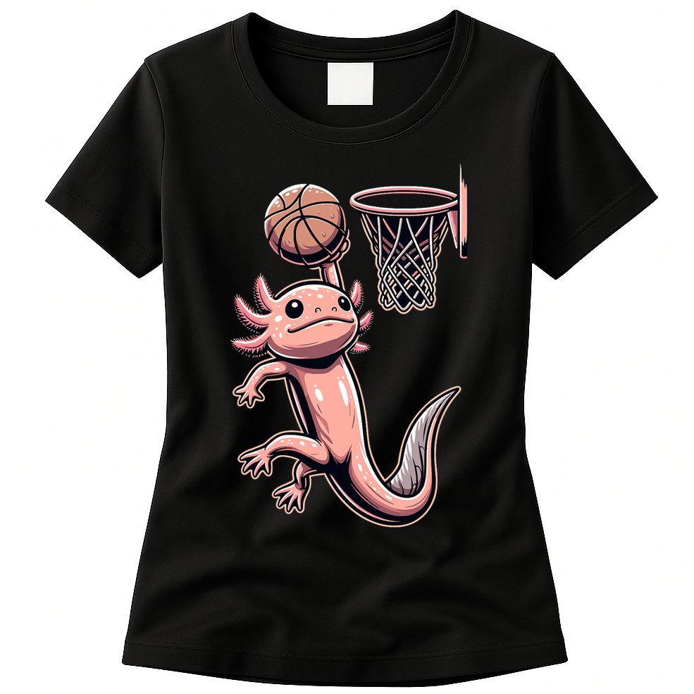 Axolotl Basketball Player Basketballer Sports Womens T-Shirt